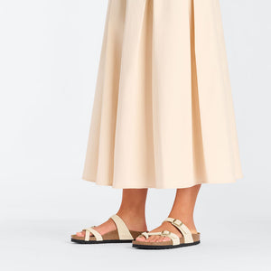 MAYARI NUBUCK LEATHER REGULAR - ECRU