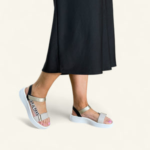 IVORY XW - METALLIC LEOPARD COMBO