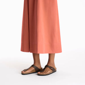 GIZEH SMOOTH LEATHER REGULAR - DARK BROWN