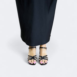 PETAH - BLACK CRINKLE PATENT