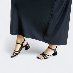 PETAH - BLACK CRINKLE PATENT
