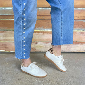 LEVI F4 - WHITE/LEOPARD