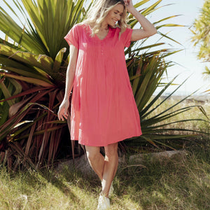 TAYLOR DRESS CAP SLEEVE SOLID WITH LINING - DW56H