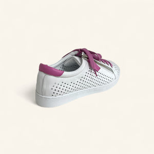 TEMPLE - WHITE/FUCHSIA