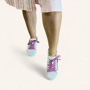 TEMPLE - WHITE/FUCHSIA