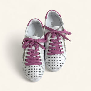 TEMPLE - WHITE/FUCHSIA
