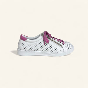 TEMPLE - WHITE/FUCHSIA