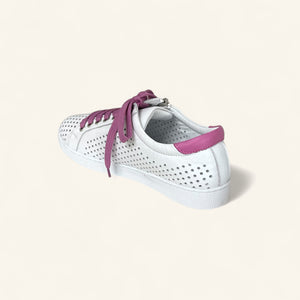 TEMPLE - WHITE/FUCHSIA