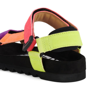 SANDAL TOOTH WEDGE - NEON POP