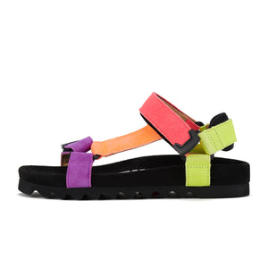 SANDAL TOOTH WEDGE - NEON POP