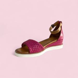 LUCKY - CERISE/TAN