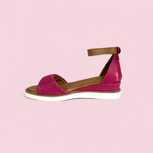 LUCKY - CERISE/TAN