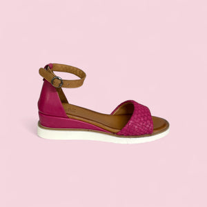 LUCKY - CERISE/TAN