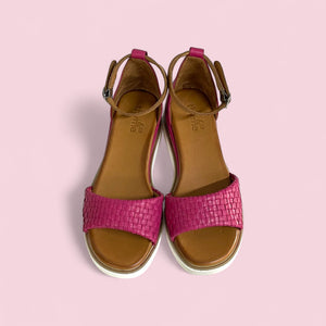 LUCKY - CERISE/TAN