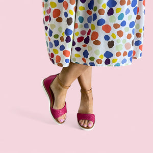 LUCKY - CERISE/TAN