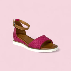 LUCKY - CERISE/TAN